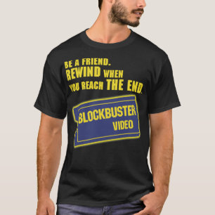 Camiseta Vídeo Blockbuster Merchandise Clássico T-Shirt