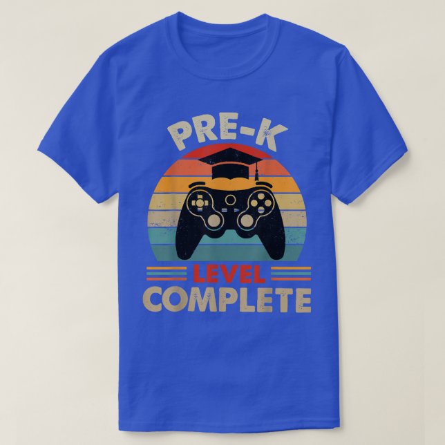 Camiseta Vídeo Completo de Nível de Graduação de Prek Perso (Frente do Design)