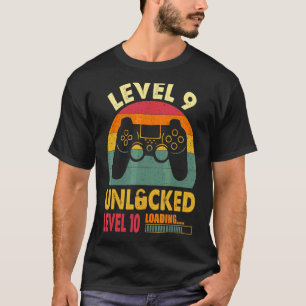 Camiseta Vídeo de 9 anos de idade, Criança de aniversário d