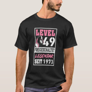Camiseta Vídeo de aniversário de 1973, Gamer Girl Seit, 197