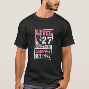 Camiseta Vídeo de aniversário de 1995, Gamer Girl Seit, 27