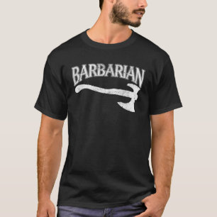Camiseta Vídeo de Classe de Personagem de RPG de MMO Bárbar