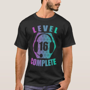 Camiseta Vídeo de console de jogos para jogos com 16 anos d