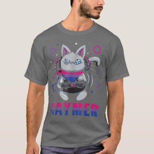 Camiseta Vídeo de Gaymer Geek Orgulho Lésbica Trans