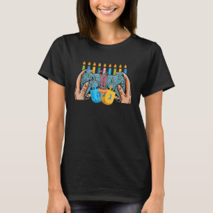 Camiseta Vídeo de Natal Controlador Hanukkah Jewish G