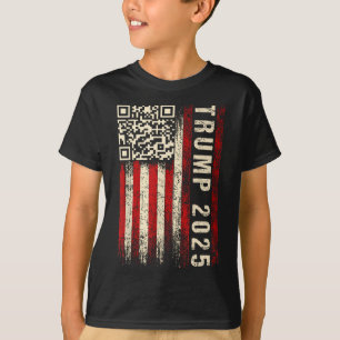 Camiseta Vídeo do código 4745 do Qr de Donald Trump dançand