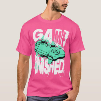 Camiseta Vídeo Engraçado de Jogos Antigos Finalizado