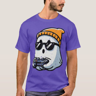 Camiseta Vídeo Fantasma Gamer Jogos Halloween Homens Rapaze