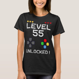 Camiseta Vídeo G de 55 dias de Festa de aniversário desbloq