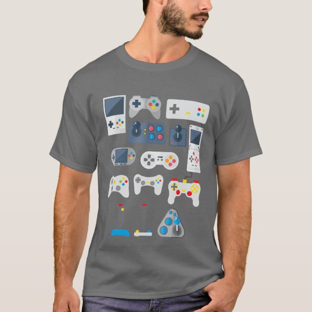 Camiseta Video Game Controller Console Handheld Gaming Game (Frente)
