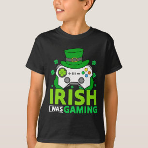 Camiseta Vídeo Game Dia de São Patrício Meninos Irlandês Eu