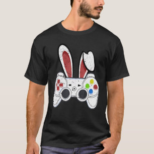Camiseta Video Game Easter Bunny Gaming Controller Gamer Ha