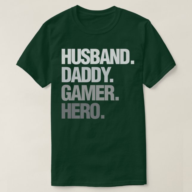 Camiseta Video Game Lover Gaming Game Husband Daddy Gamer H (Frente do Design)