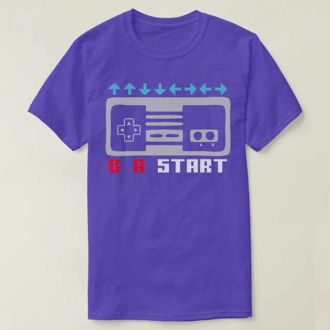 Camiseta Video Game Lover Retro Cheat Code Men Boys n Kid D (Frente do Design)