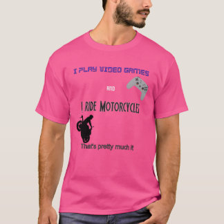 Camiseta video game Motos dizendo amigos família
