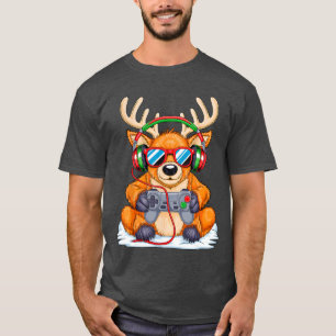 Camiseta Vídeo Game Natalino Garotos Divertidos Presente de
