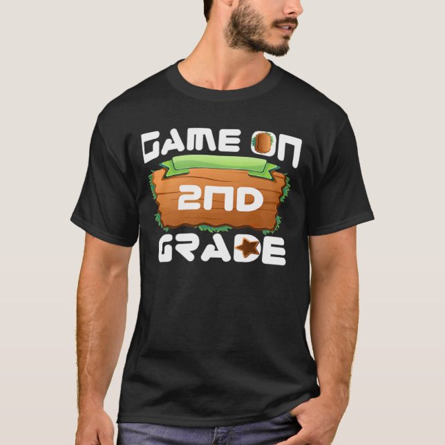 Camiseta video Game On 2nd Grade Kids Team Second Back To S (Frente)