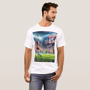CAMISETA VIDEO GAME USA WORLD CUP ON WHITE