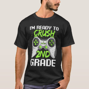 Camiseta Video Gamer Boy 2nd Grade  Kid First Day Of School