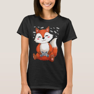 Camiseta Video Gamer Fox Gaming Fox Pew Gamer Kids