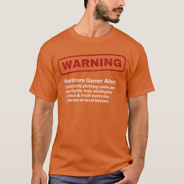 Camiseta Video Gamer Funny Warning Raid Level Boss Fight Ne (Frente)