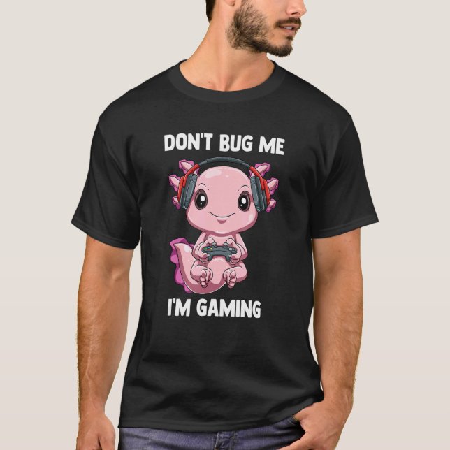 Camiseta Video Gamer Gaming Axolotl Video Games Axolotl (Frente)