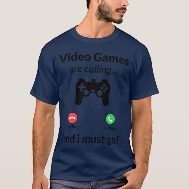 Camiseta Video Games Are Calling Decline retro boy (Frente)