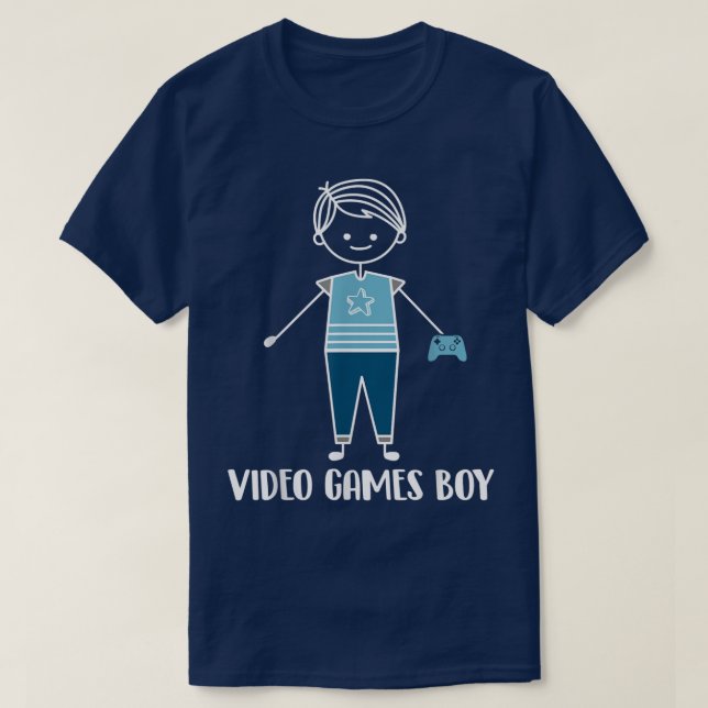 Camiseta Video Games Boy  Gaming Nerd Video Games  (Frente do Design)