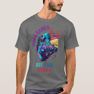 CAMISETA VIDEO GAMES ROT YOUR BRAINS 38