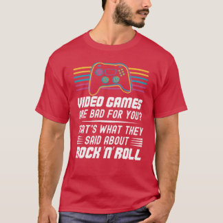 Camiseta Video Games são ruins para você Jogos de vídeo clá