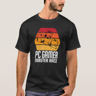 Camiseta Video Games Teclado WASD PC Gamer Raça Mestre Eu