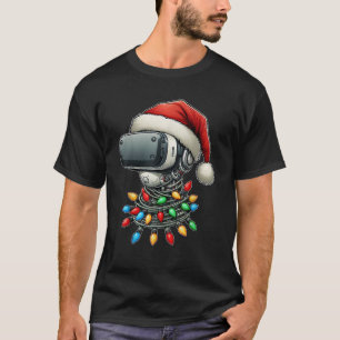 Camiseta Vídeo Jogador de Vídeo da Realidade Virtual - Nata