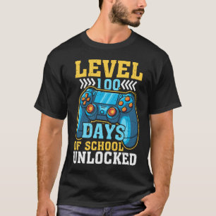 Camiseta Vídeo Jogador do 100º Dia 100 Dias de Escola Desbl
