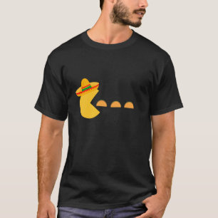 Camiseta Vídeo Jogo Comendo Tacos Retro Funny Gamer Kid