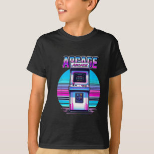Camiseta Vídeo Jogo de Arcade Retroativa Vintage de 70 anos
