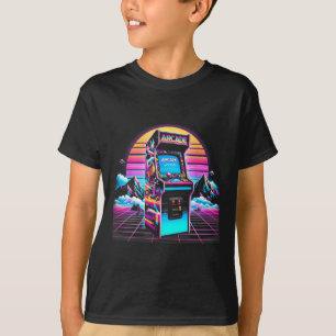 Camiseta Vídeo Jogo de Arcade Retroativa Vintage de 70 anos