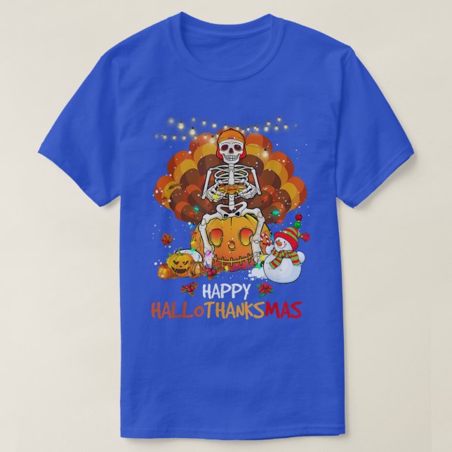 Camiseta Vídeo Jogo Feliz Hallothanksmas Halloween Jogos S (Frente do Design)