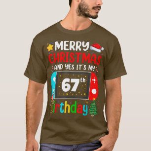 Camiseta Vídeo Jogo Feliz Natal Sim É o meu 67º