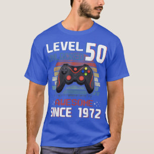 Camiseta Vídeo Jogo Nível 50 Vintage 1972 Men 50th