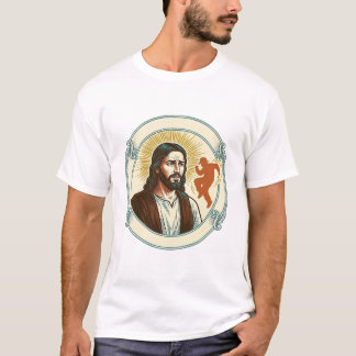 Camiseta Vídeo Silhueta Tendência de Dança Viral Jesus Conf
