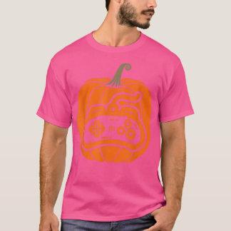 Camiseta Videogame de Controlador de Jogo Pumpkin