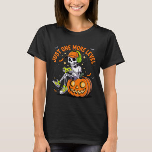 Camiseta Videogame Engraçado Halloween Skeleton Gamer Costu