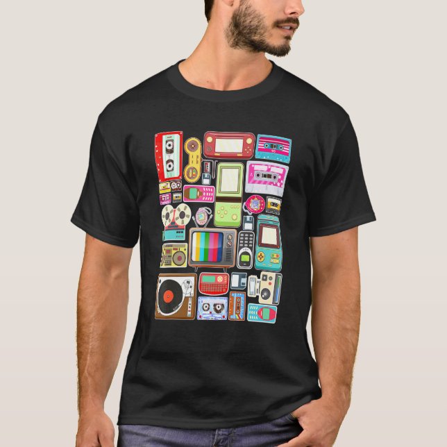 Camiseta Videogame Retro Clássico Arcade Vintage Ga - Arcad (Frente)