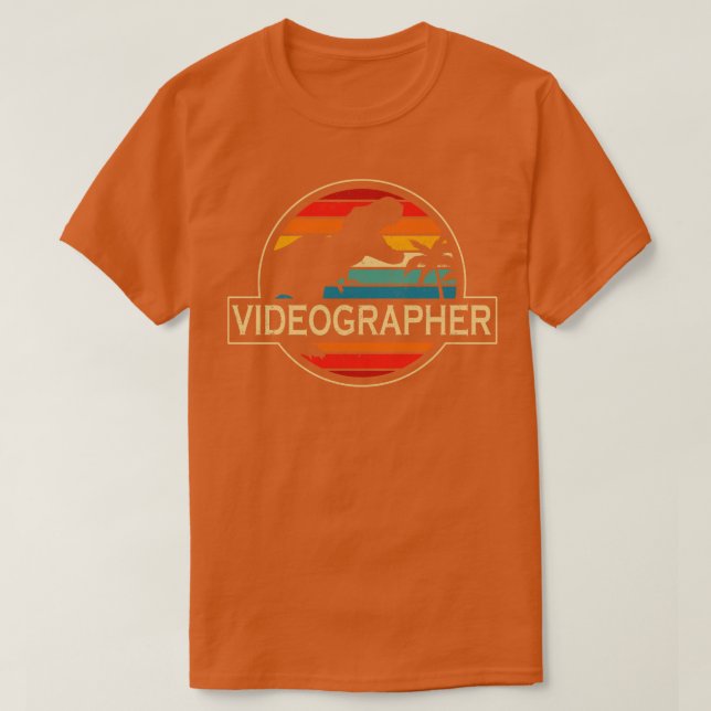 Camiseta Videógrafo Dinossaur (Frente do Design)