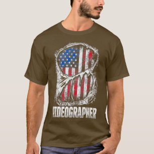 Camiseta Videógrafo Info Videografia Filmadora Gift