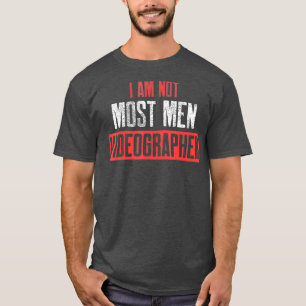 Camiseta Videógrafo Mais Homens Videografia do Criador de F
