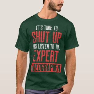 Camiseta Videógrafo Ouça Videografia Filmadora Gift