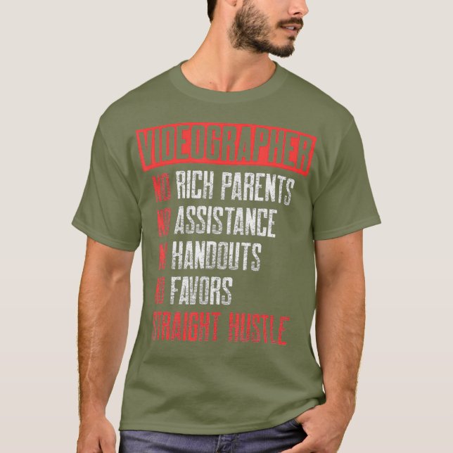 Camiseta Videógrafo Rich Videographic Gift (Frente)