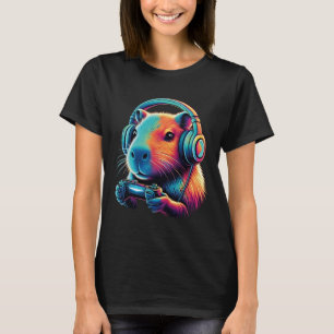 Camiseta Vídeos engraçados de jogos Capyra Gamer Capyra 1