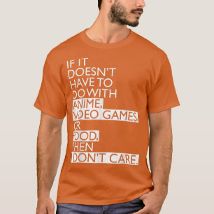 Camiseta Videos games Anime ou Comida